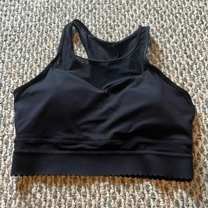 Zyia black star mesh bra. Size L.